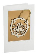 Christmas Bells<br> Wooden Ornament and Card